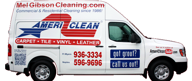 AmeriClean Carpet and Tile cleaning truck